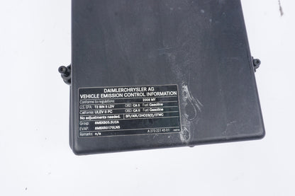 07-11 Mercedes W221 S65 AMG CL550 Under Hood Fuse And Relay Cover 2215401182 OEM