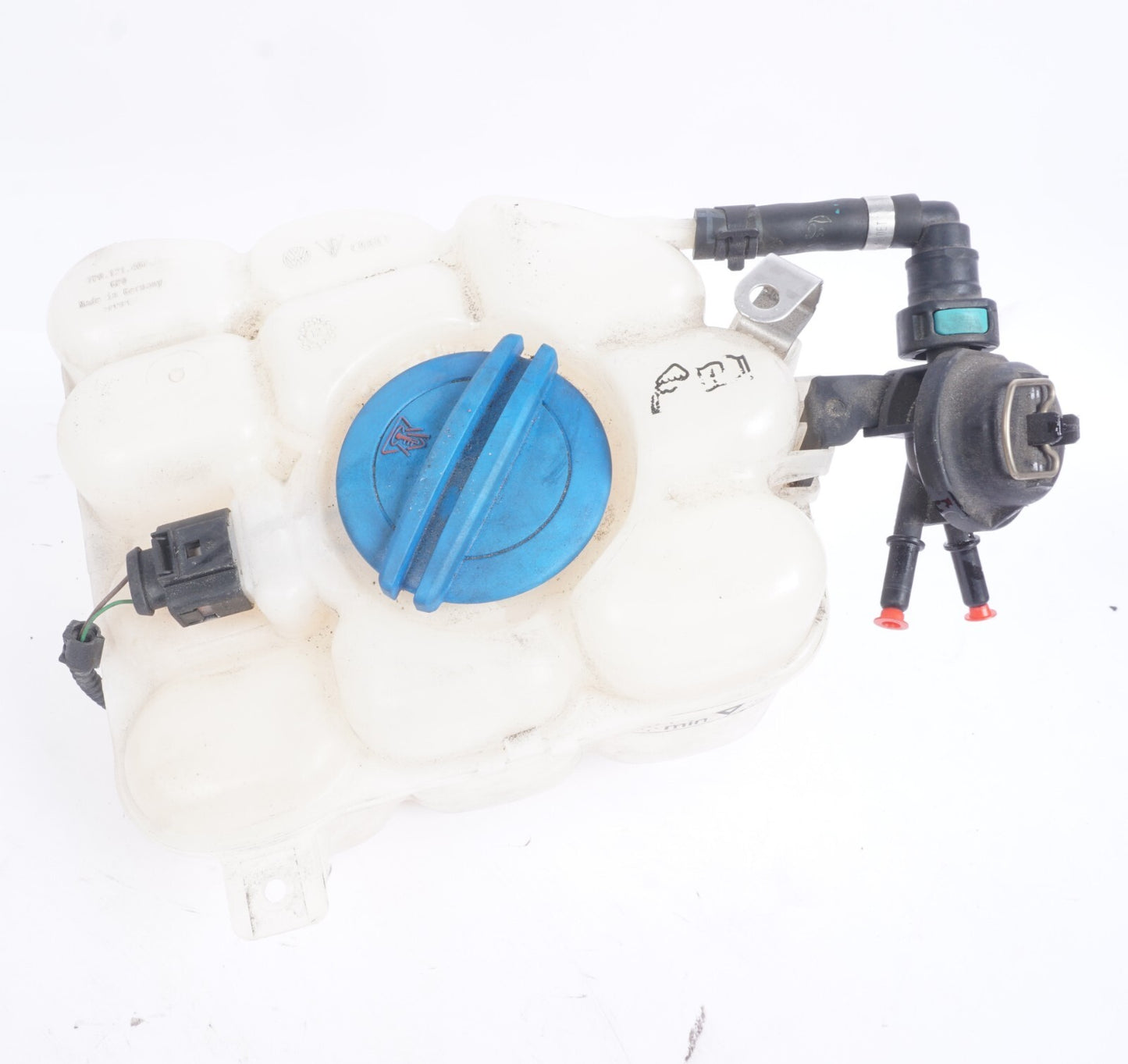 11-18 Porsche Cayenne 958 Coolant Reservoir Overflow Expansion 7P0121407  OEM