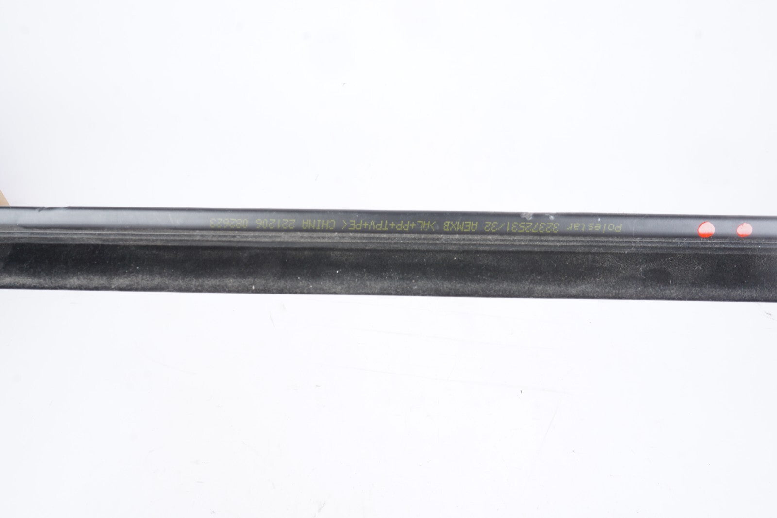 2021 - 2023 Polestar 2 Front Right Passenger Door Window Belt Molding OEM