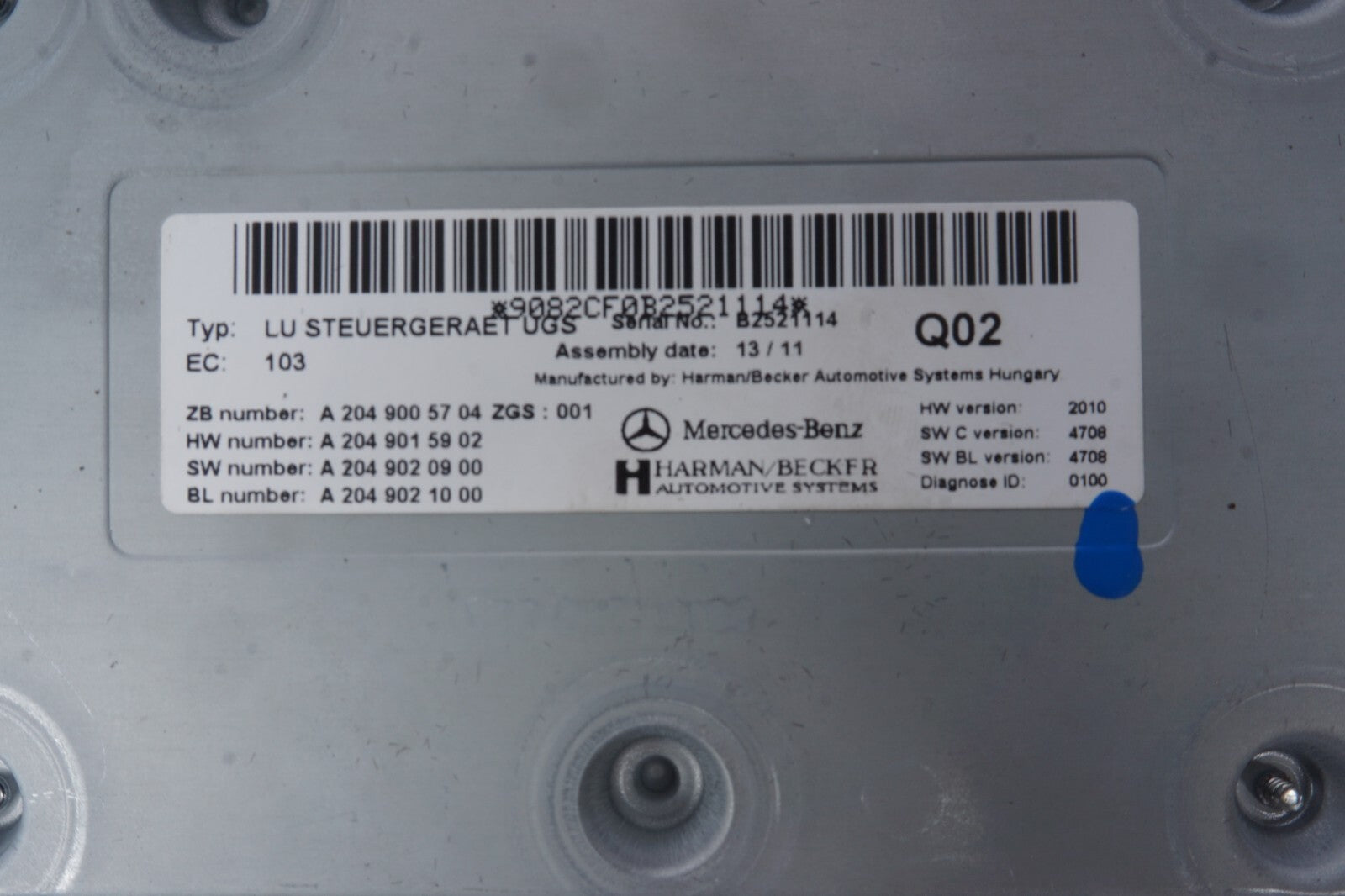 06-11 Mercedes ML350 ML500 Communication Interface Module 2049005704 OEM