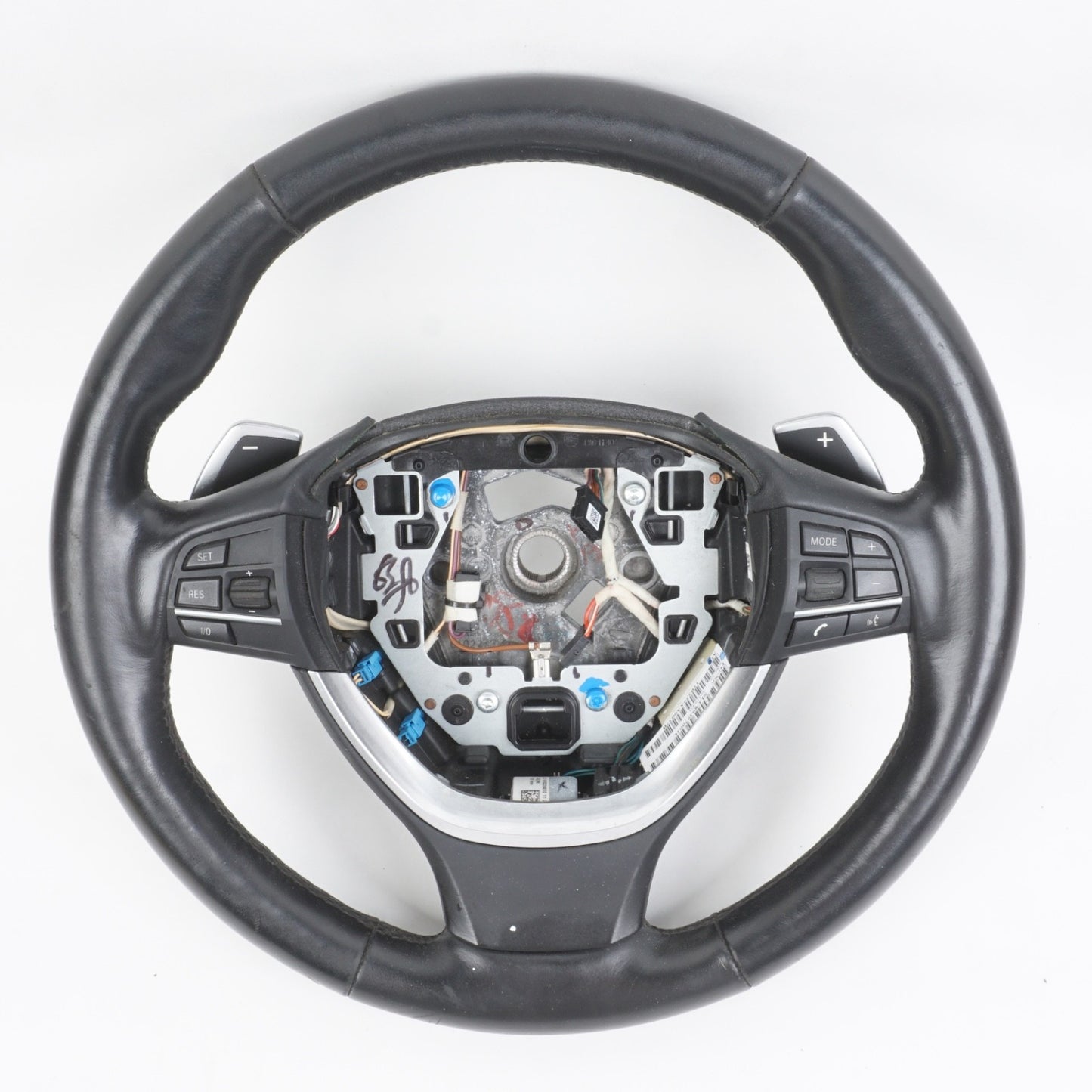 2011 - 2015 BMW F13 F01 F02 650i Sport Leather Steering Wheel Black OEM