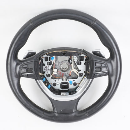 2011 - 2015 BMW F13 F01 F02 650i Sport Leather Steering Wheel Black OEM
