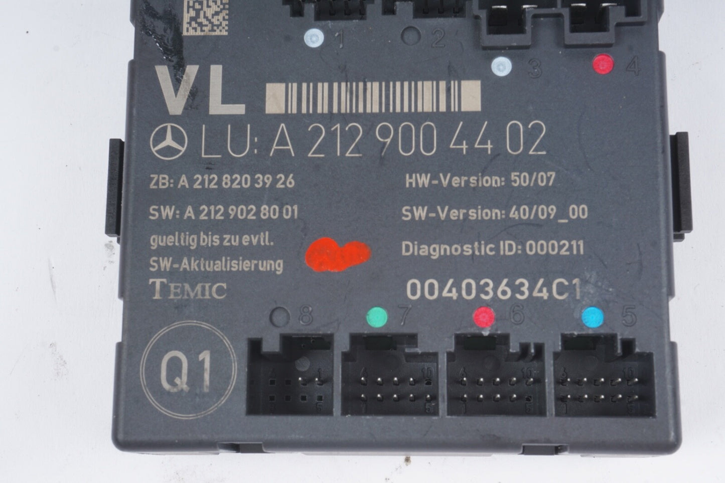 08-18 Mercedes W212 E350 SLK350 E400 Front Left Side Door Control Module OEM