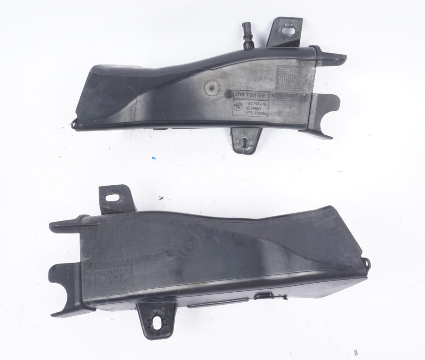 12-15 BMW 650i 640i Front Brake Duct Pipe Hose Left Right Side 7211515 7211516