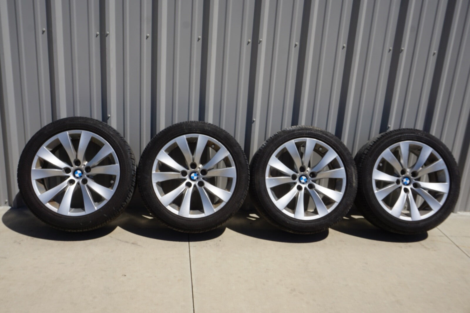 06-10 BMW 650i Wheels Wheel 18x8 Alloy 5 Double V Spoke Fits 599166 Set of 4