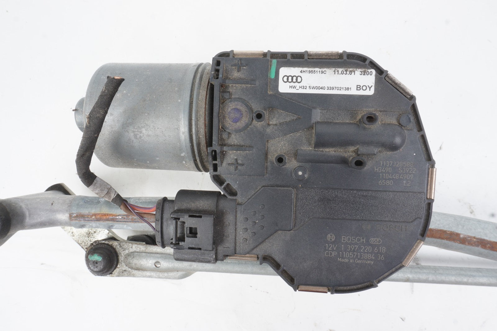 2011-2018 Audi A8 A8L Windshield Wiper Motor & Linkage Transmission OEM