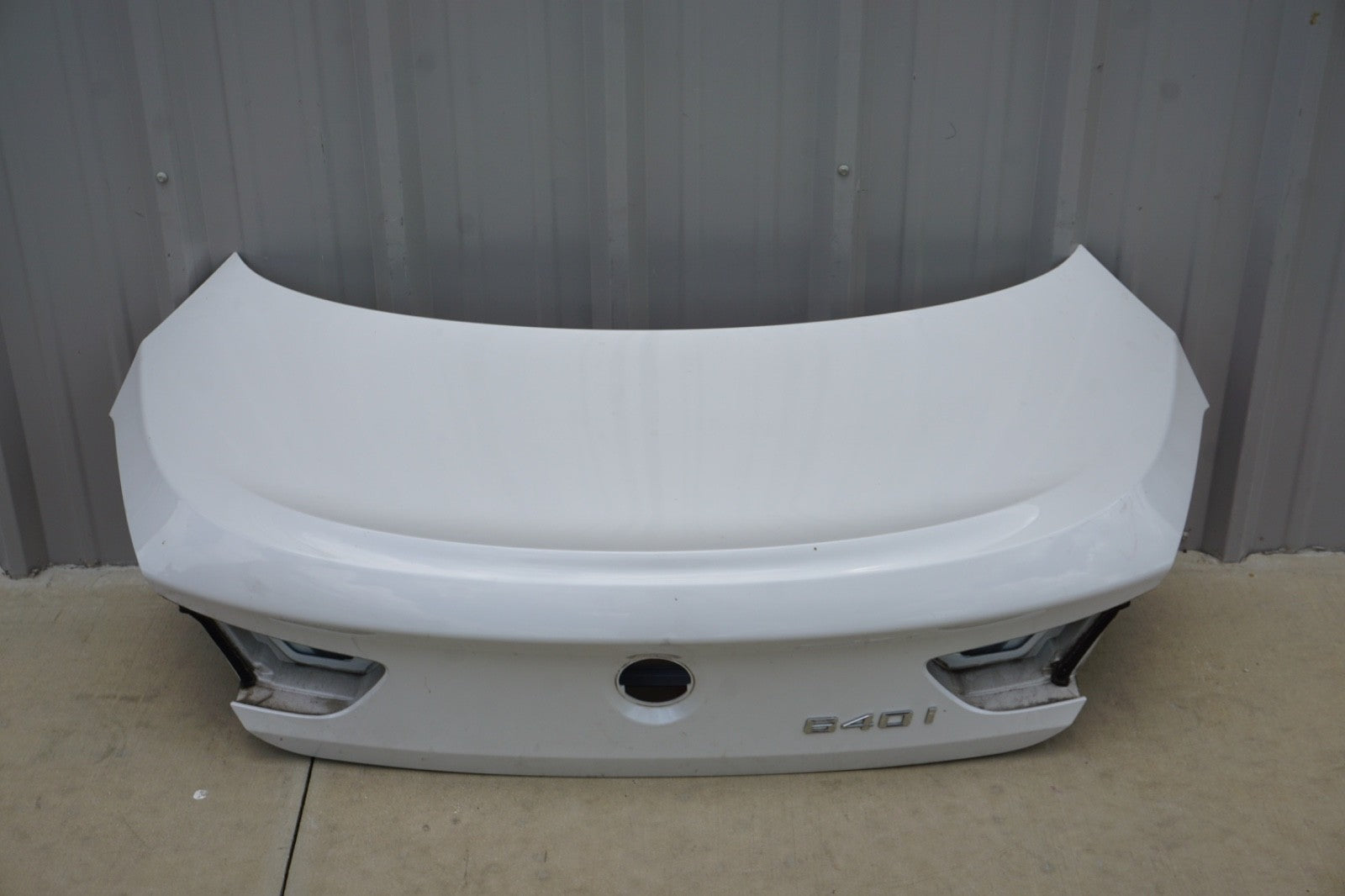 12-18 BMW F06 640I 650I M6 GRAN COUPE TRUNK LID TAIL GATE ALPINE WHITE