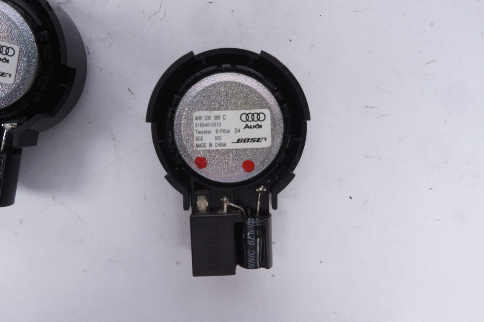 2011-2018 AUDI A8 D4 B Pillar BOSE Tweeter Speaker Set Of 2 OEM