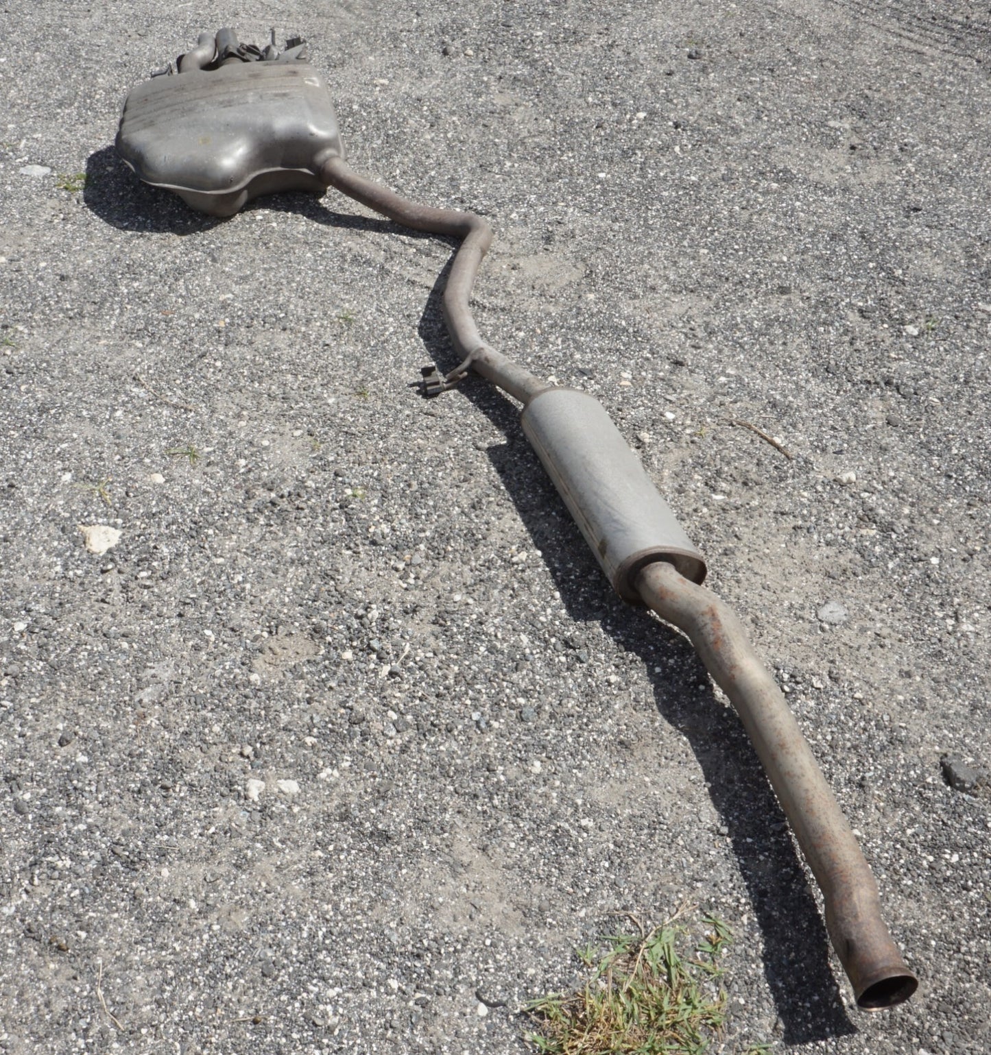 14-17 Mercedes S550 W222 Exhaust Resonator Pipe Muffler Passenger Side Right OEM