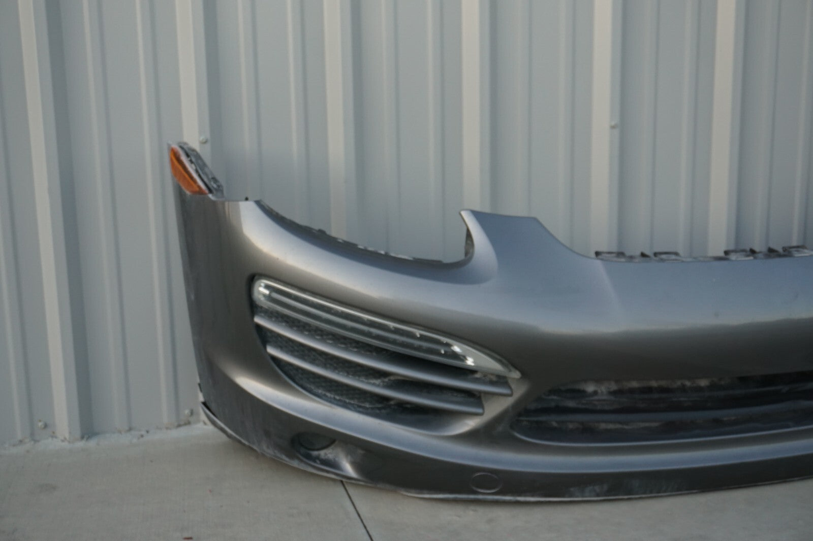 2011-2014 Porsche Cayenne 958 Front Bumper Cover Gray OEM