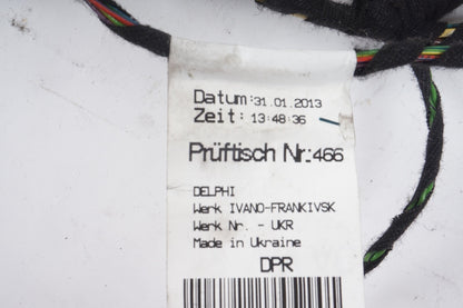 2011-2018 PORSCHE CAYENNE RIGHT PASSENGER REAR DOOR WIRING HARNESS OEM
