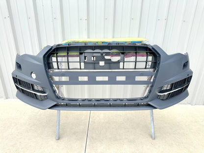 2017 AUDI A6 C7 S6 S-line Front Bumper Cover With Side Grilles