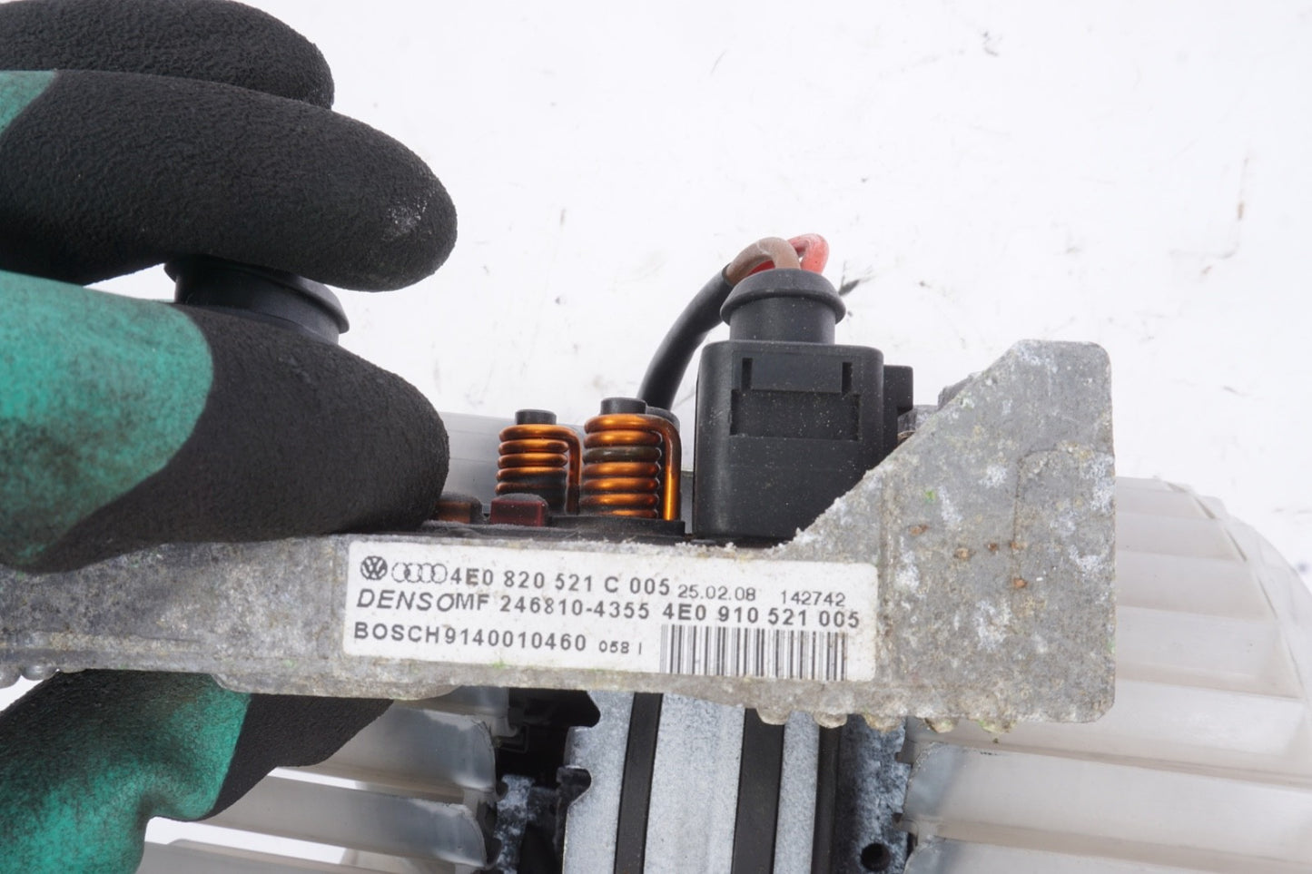 2004 - 2010 AUDI A8 S8 - Blower Motor / FAN 4E0959101A Resistor 4E0820521