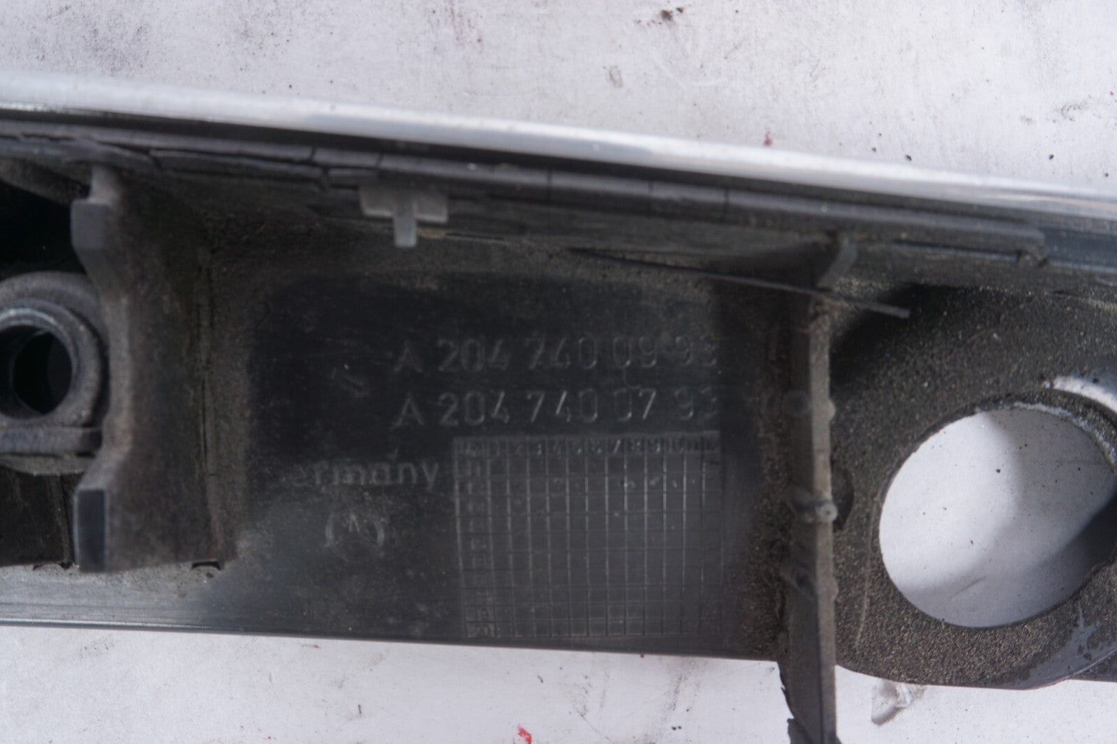 08-14 Mercedes C300 C350 W204 Trunk Lid Tailgate Handle Chrome Trim  OEM