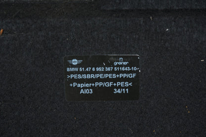2009 Mini Cooper S Clubman R55 Trunk Floor Panel 51476952367