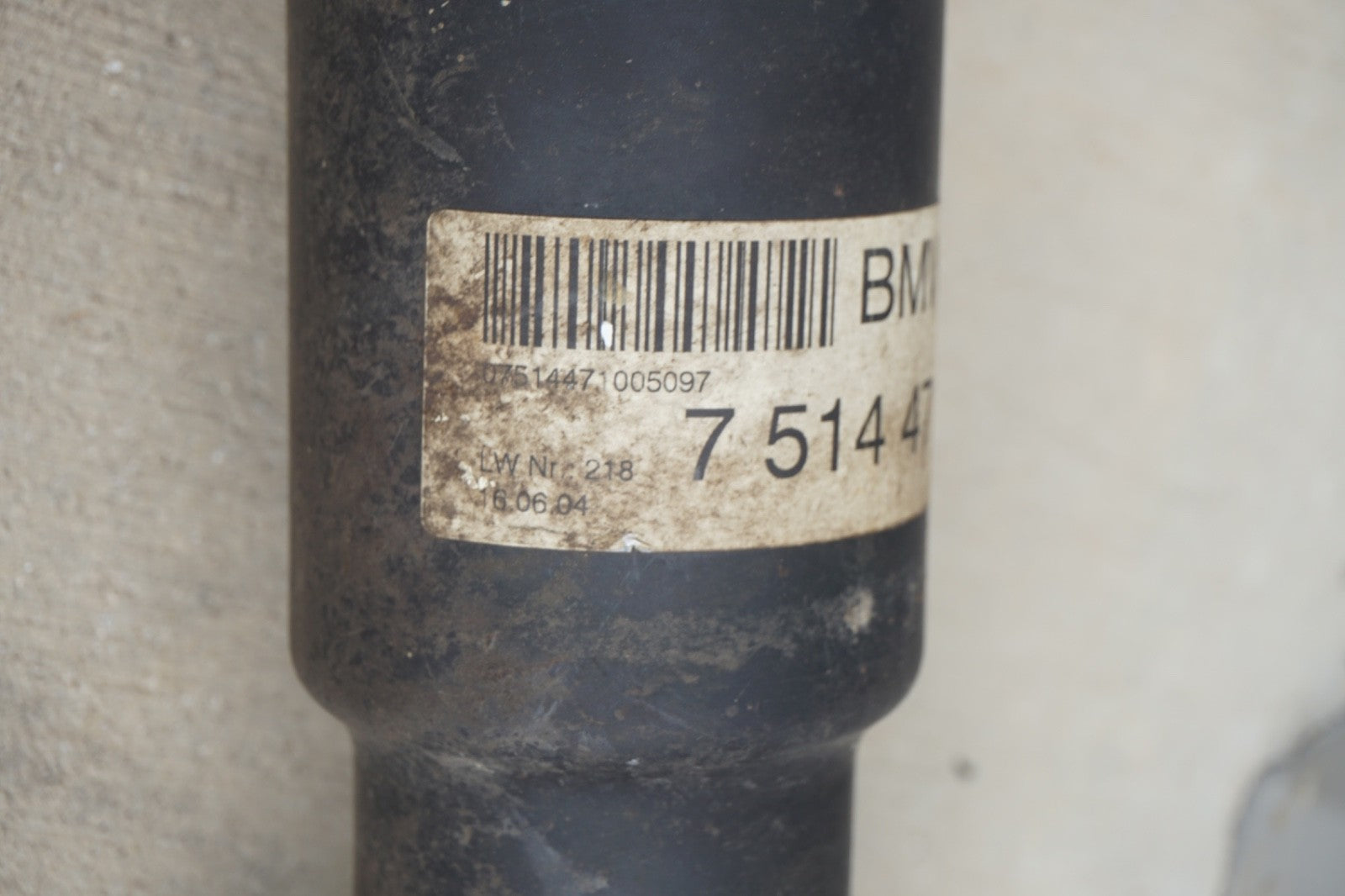 2003-05 BMW E85 Z4 AUTOMATIC DRIVESHAFT DRIVELINE 7514471