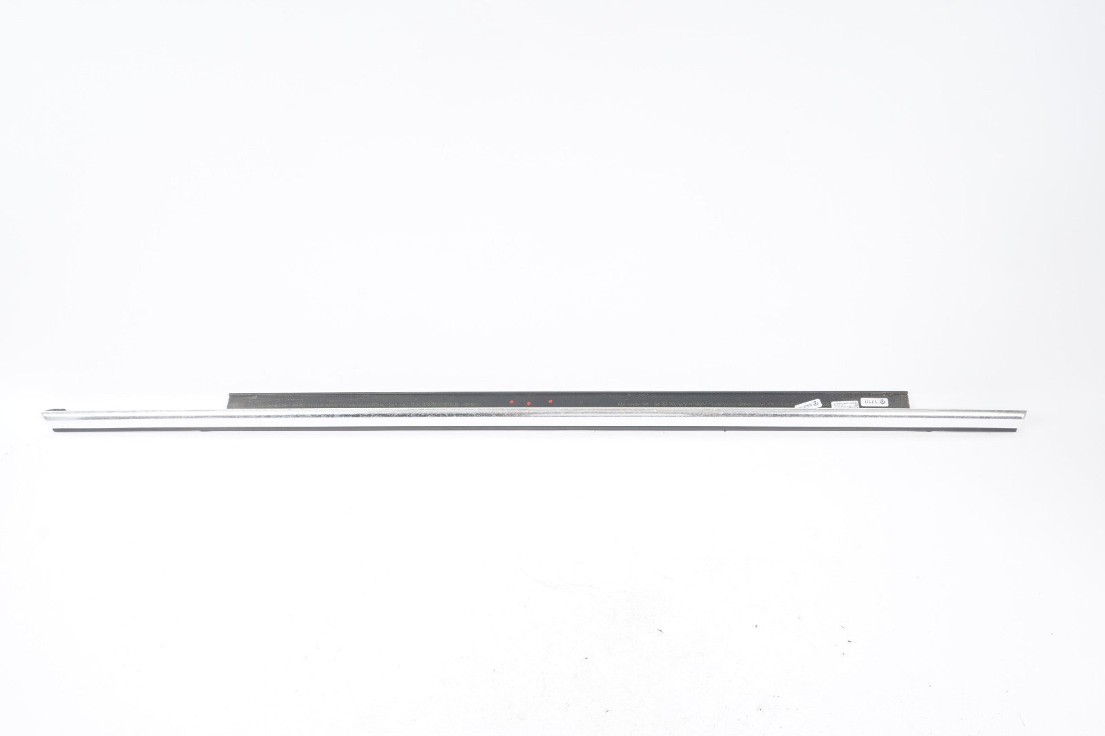 11-17 AUDI A8L REAR LEFT DRIVER SIDE DOOR WINDOW BELT MOLDING CHROME OEM