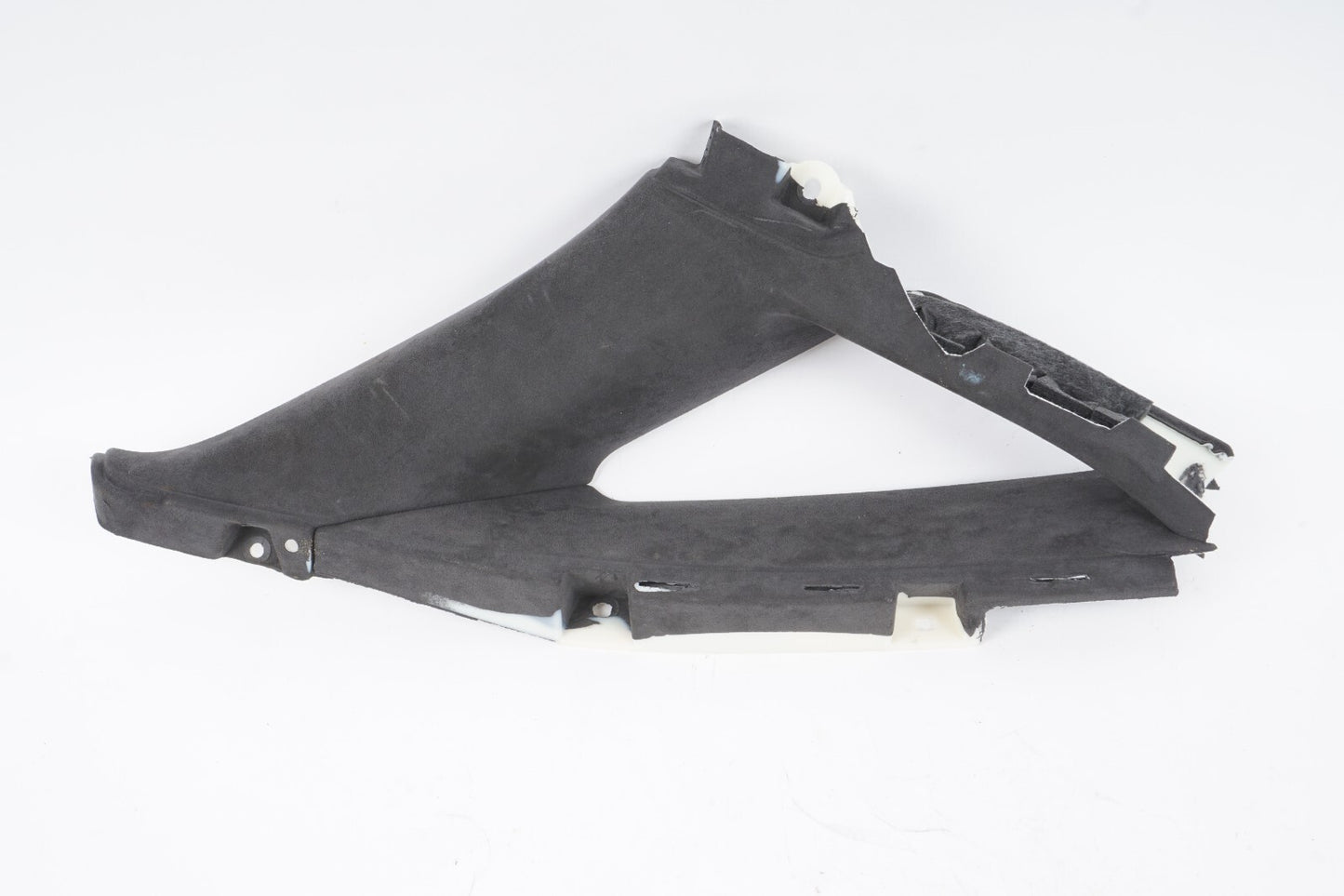 11-17 AUDI A8 A8L S8 REAR LEFT SIDE C PILLAR QUARTER WINDOW TRIM  ALCANTARA OEM