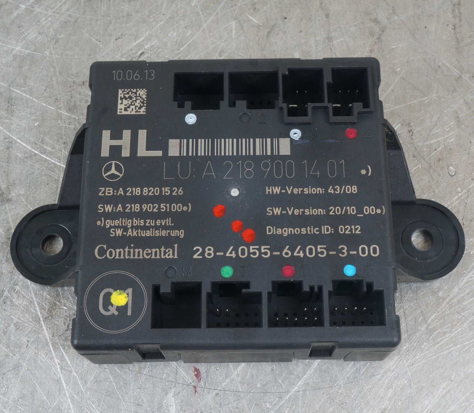 08-18 Mercedes W207 E400 C300 CLS550 Rear Left Side Door Control Module OEM