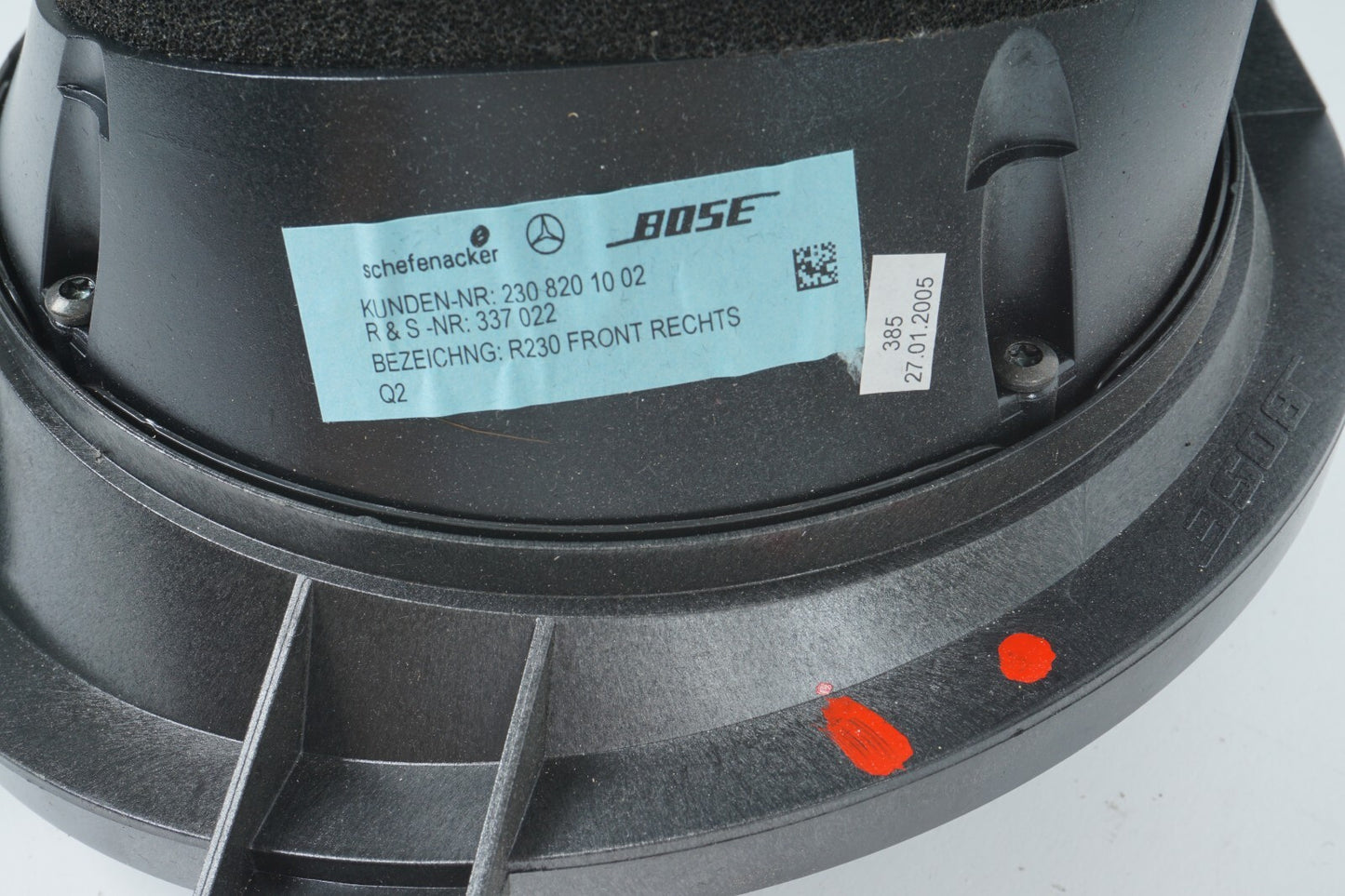2003-2008 Mercedes SL500 SL65 Door Audio Speaker Bose Left & Right  OEM