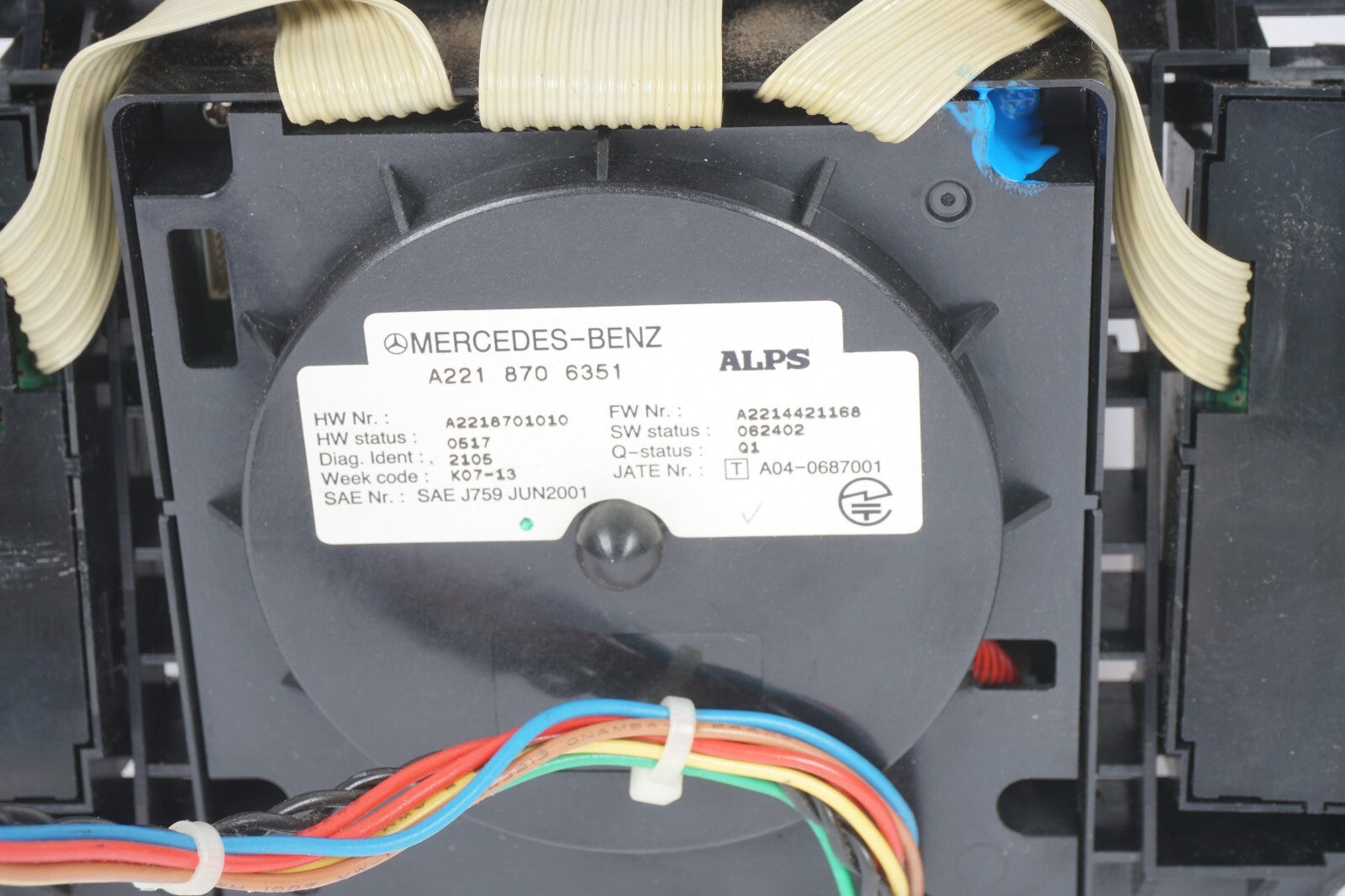 07-09 Mercedes W221 S550 Center Console Multi Function Switch Controller OEM