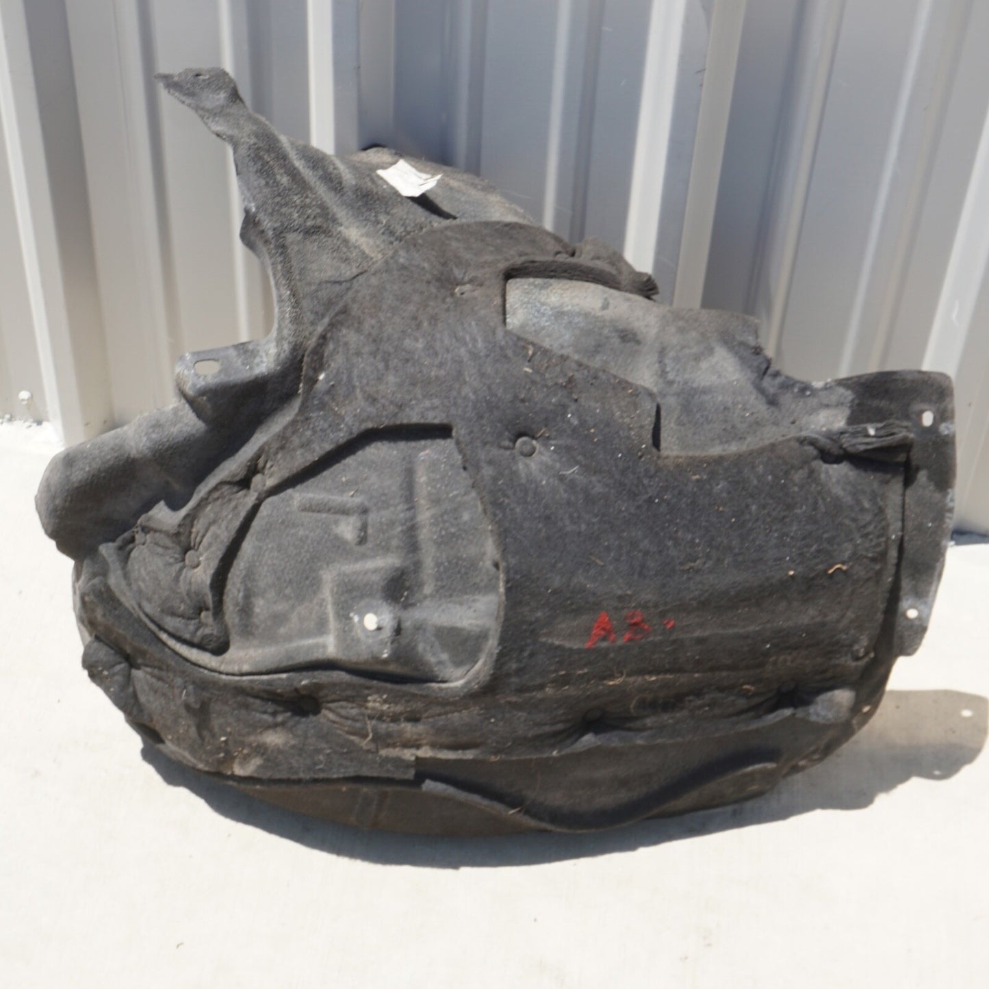 2011 - 2018 AUDI A8L FRONT LEFT SIDE FENDER REARWARD SPLASH GUARD SHIELD OEM
