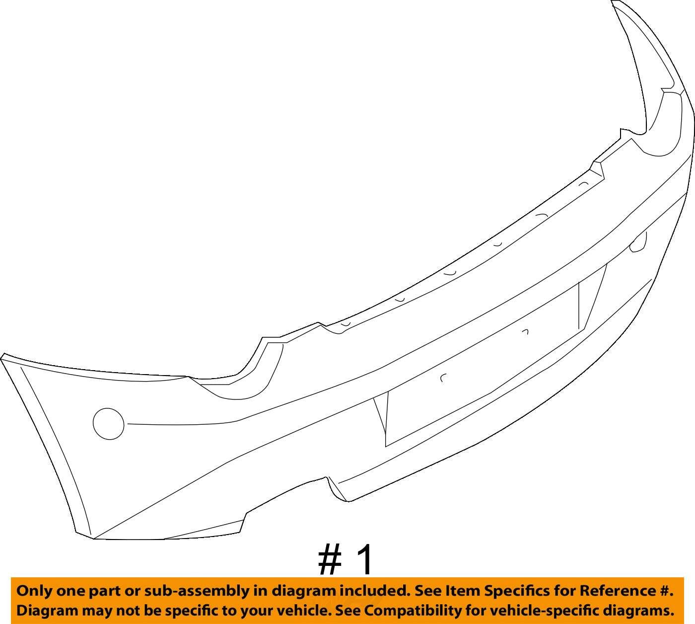 2006-2009 BMW E85 E86 Z4 3.0 Factory Rear Bumper Cover Trim BLUE