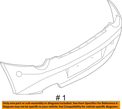 2006-2009 BMW E85 E86 Z4 3.0 Factory Rear Bumper Cover Trim BLUE