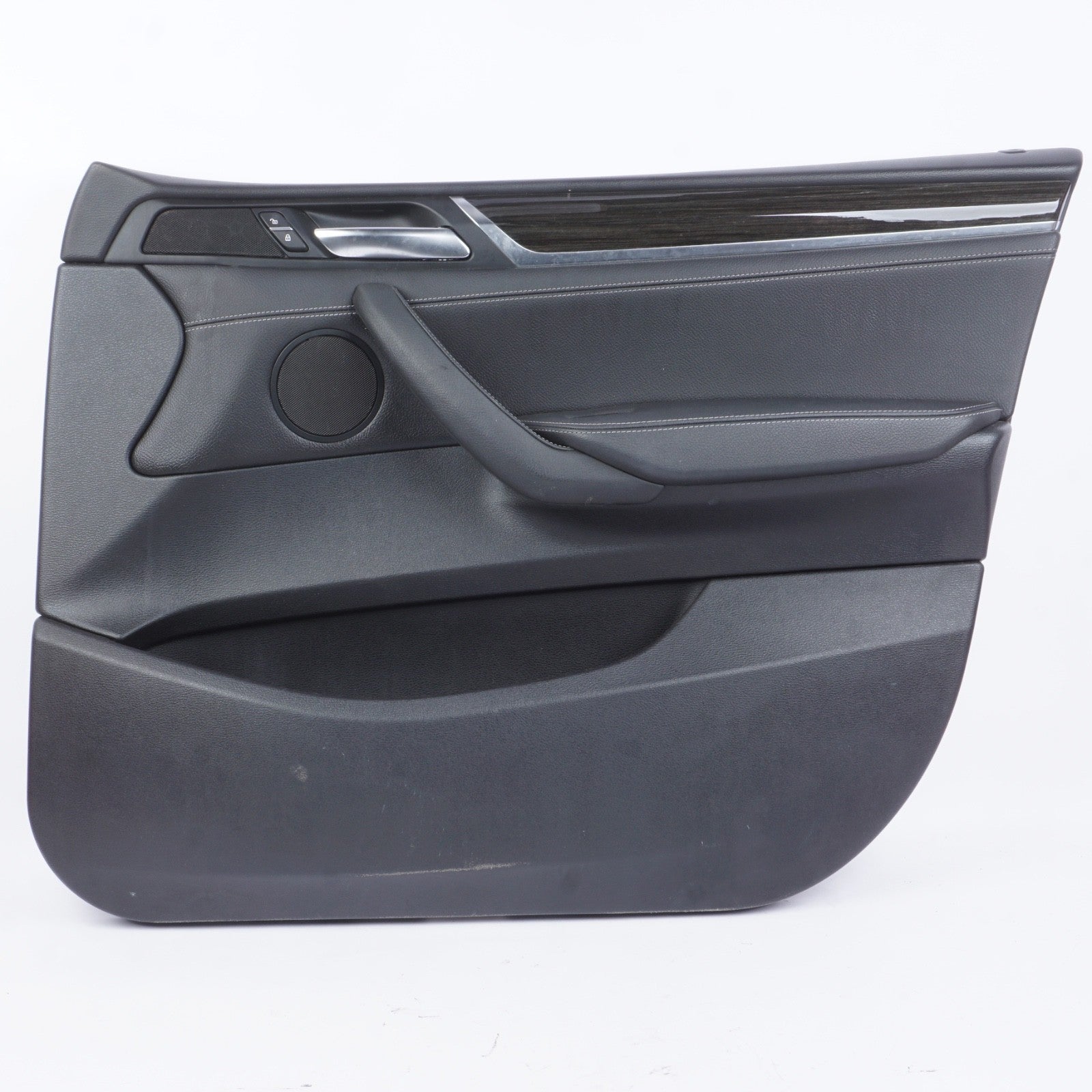 2011 - 2017 BMW X3 F25 Front Right Passenger Door Panel Leather Black OEM