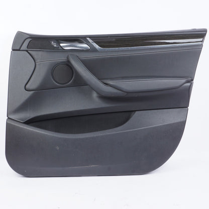 2011 - 2017 BMW X3 F25 Front Right Passenger Door Panel Leather Black OEM
