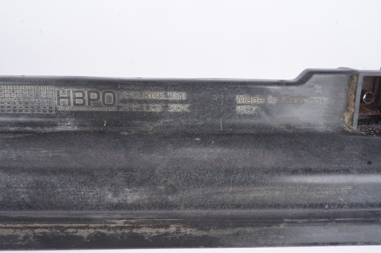 2011 - 2014 Porsche Cayenne 958 Radiator Core Lower Support 7P0805551 OEM