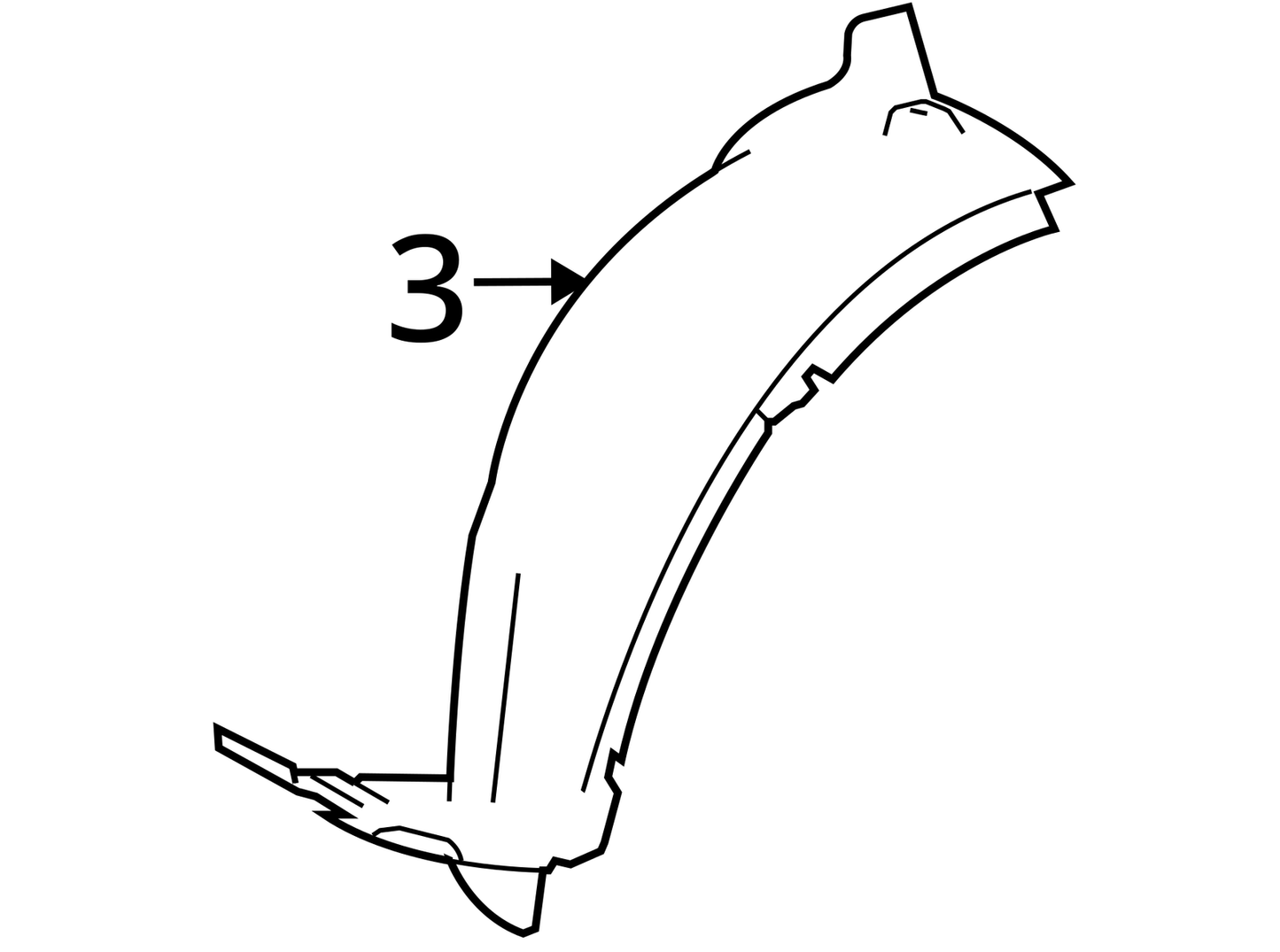 2010 2011 Mercedes-Benz ML450 FRONT LEFT DRIVER SPLASH GUARD FENDER LINER OEM