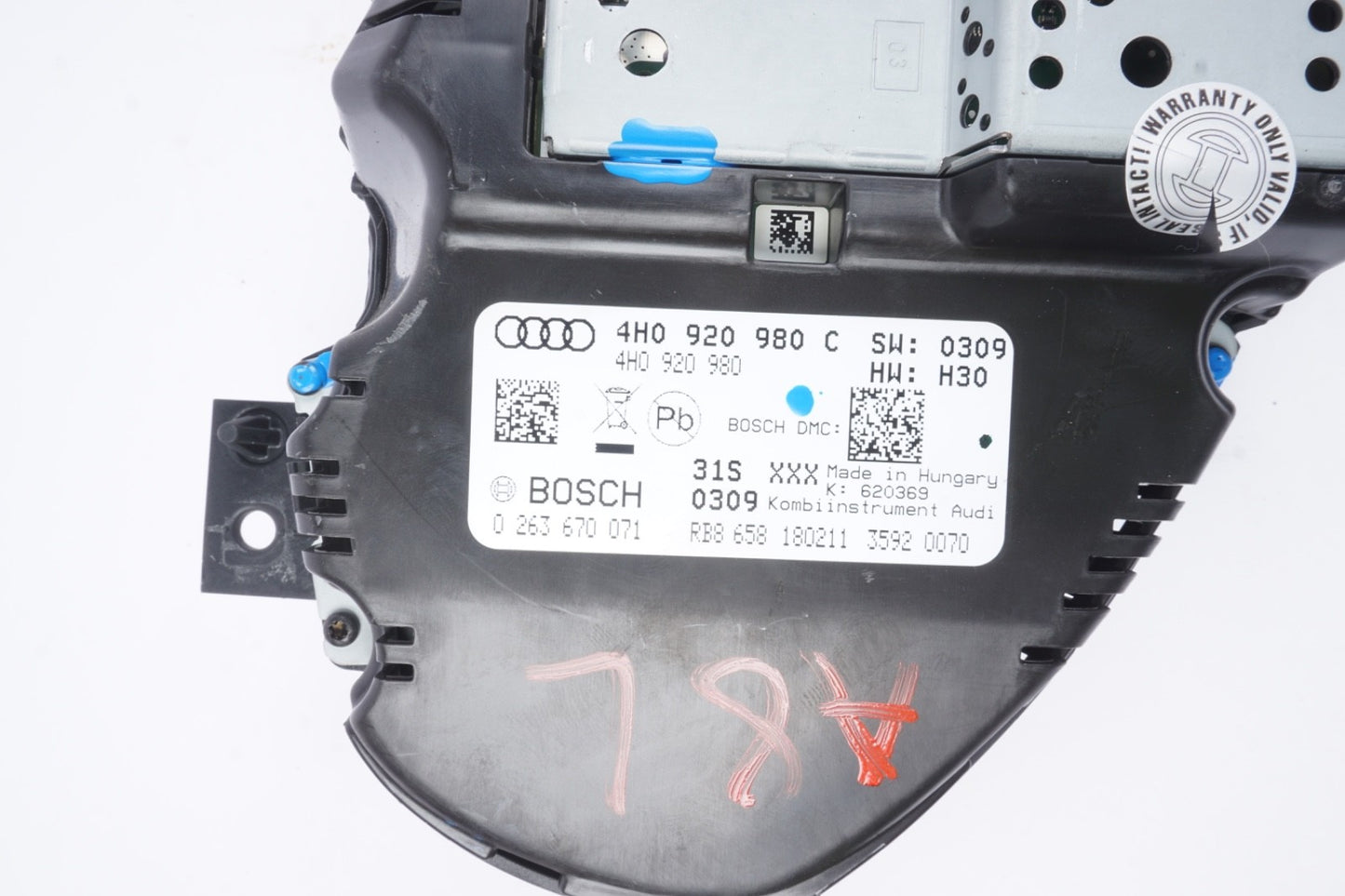 11-12 Audi A8 L Speedometer Instrument Gauge Cluster 4H0920980C OEM
