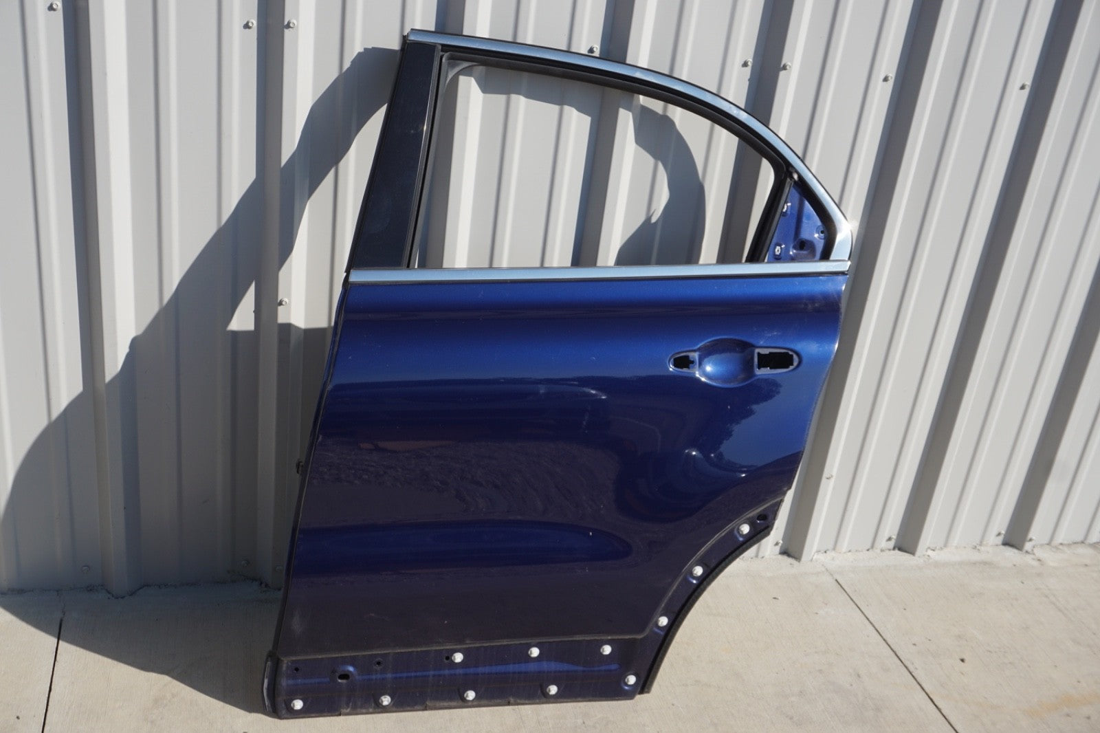 2016 - 2023 Fiat 500X  68329360AA Rear Left Door Shell Blue Color