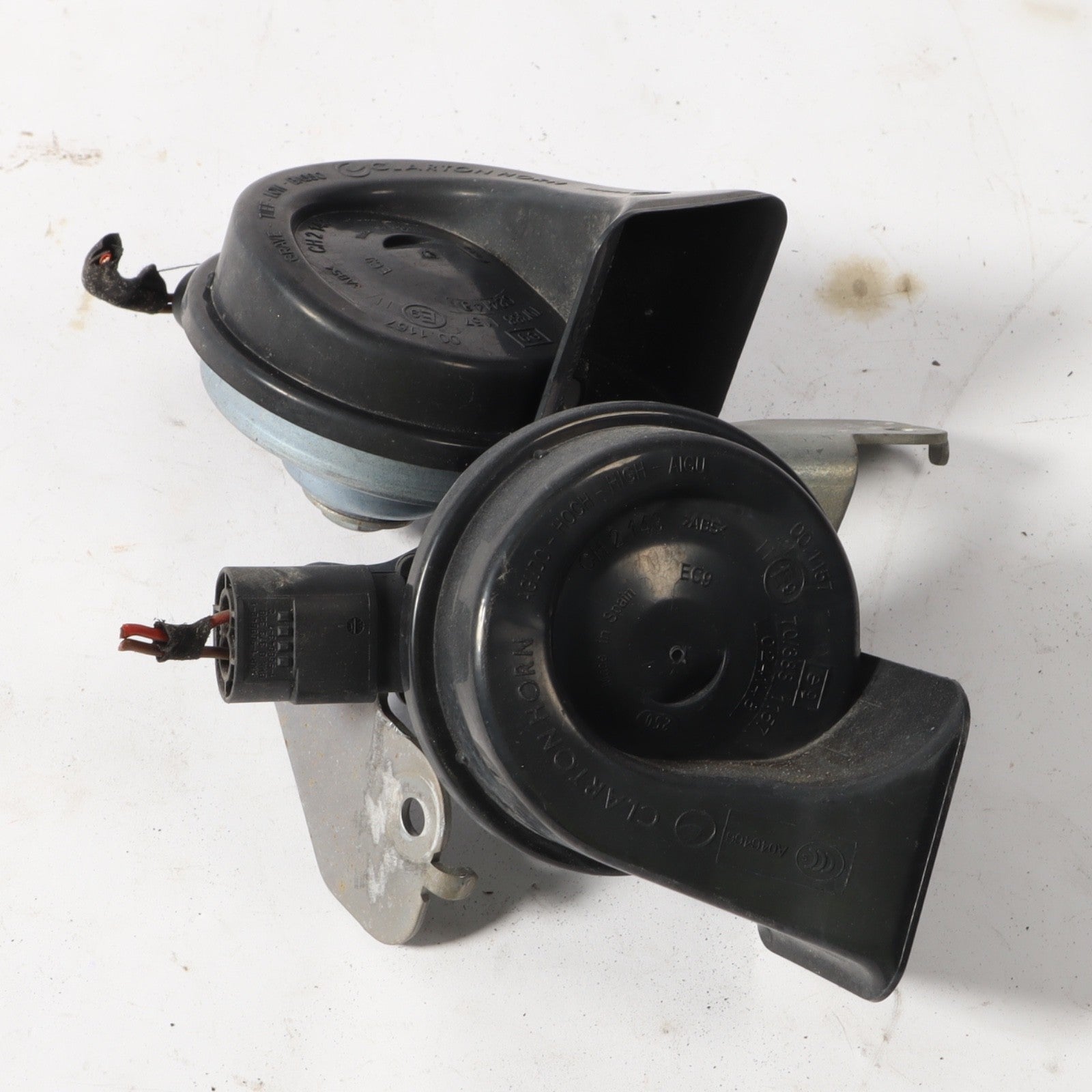 12-18 BMW F01 F06 F12 F13 640I 650I M6 HIGH LOW PITCH HORN PAIR HORNS SIGNAL OEM