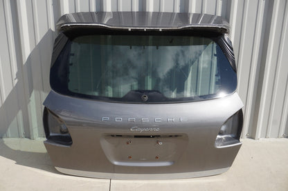 11-14 Porsche Cayenne 958 Trunk Tailgate Liftgate W/ Glass Gray 95851201107 OEM