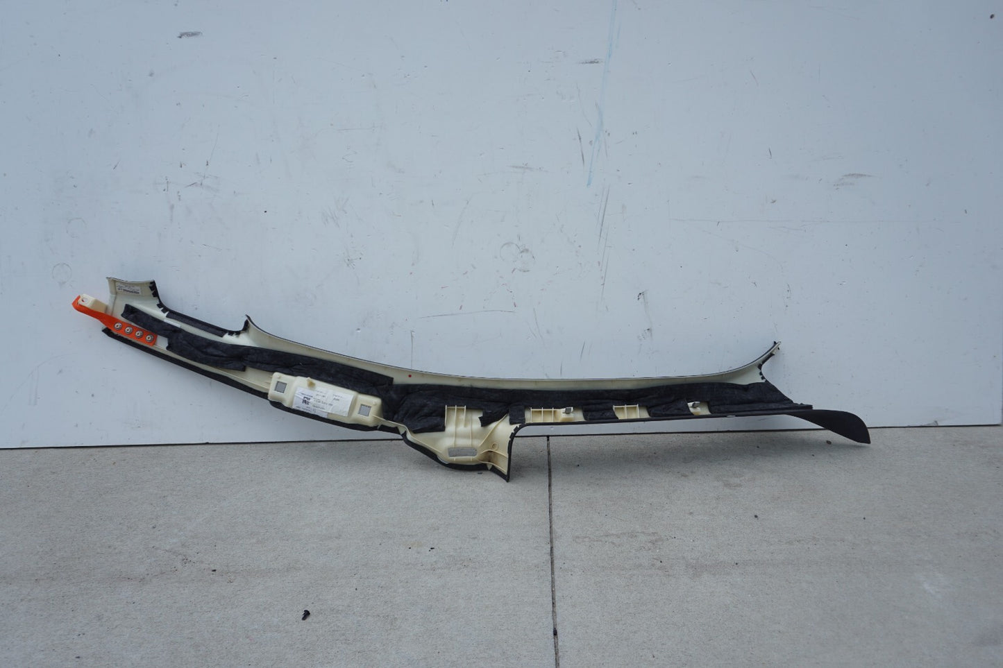 11-17 AUDI A8 A8L S8 FRONT LEFT A PILLAR TRIM COVER ALCANTARA OEM