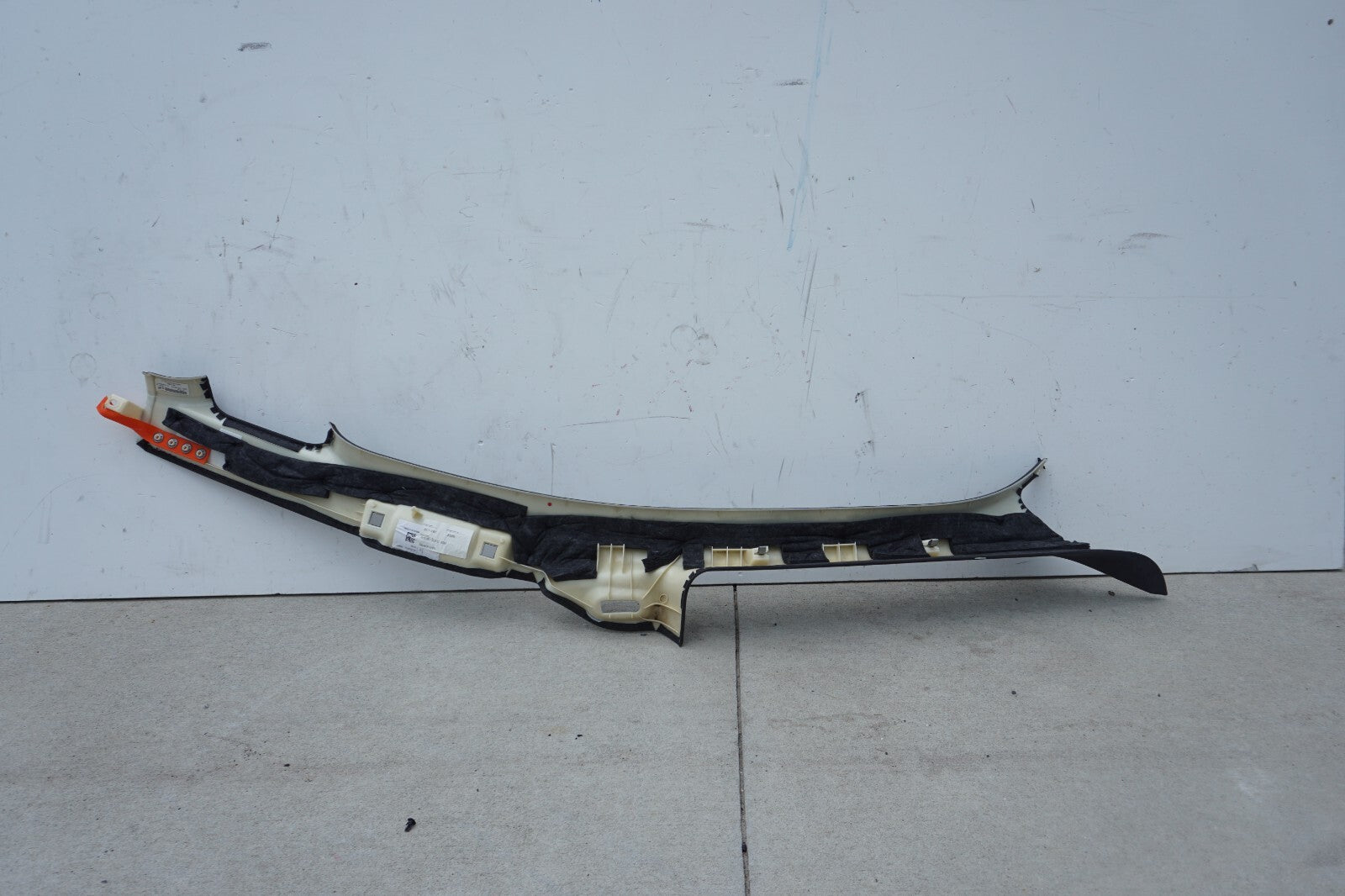 11-17 AUDI A8 A8L S8 FRONT LEFT A PILLAR TRIM COVER ALCANTARA OEM