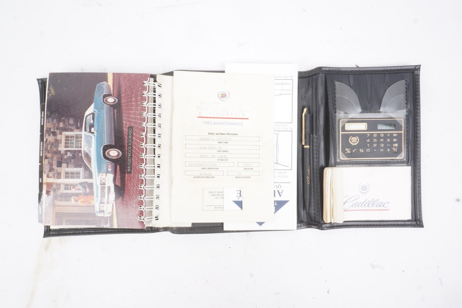 1993 Cadillac Allante Owners Manual Pack OEM