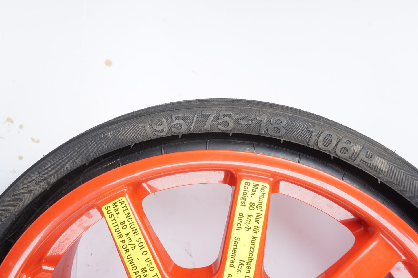 2011-2018 Porsche Cayenne Wheel Spare Tire 195/75-18 7P0601027 OEM
