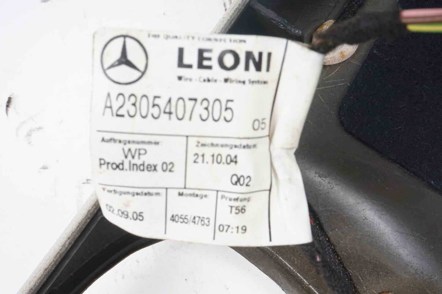 03-12 Mercedes R230 SL550 SL55 Front Top Upper Headliner Trim Panel Suede OEM