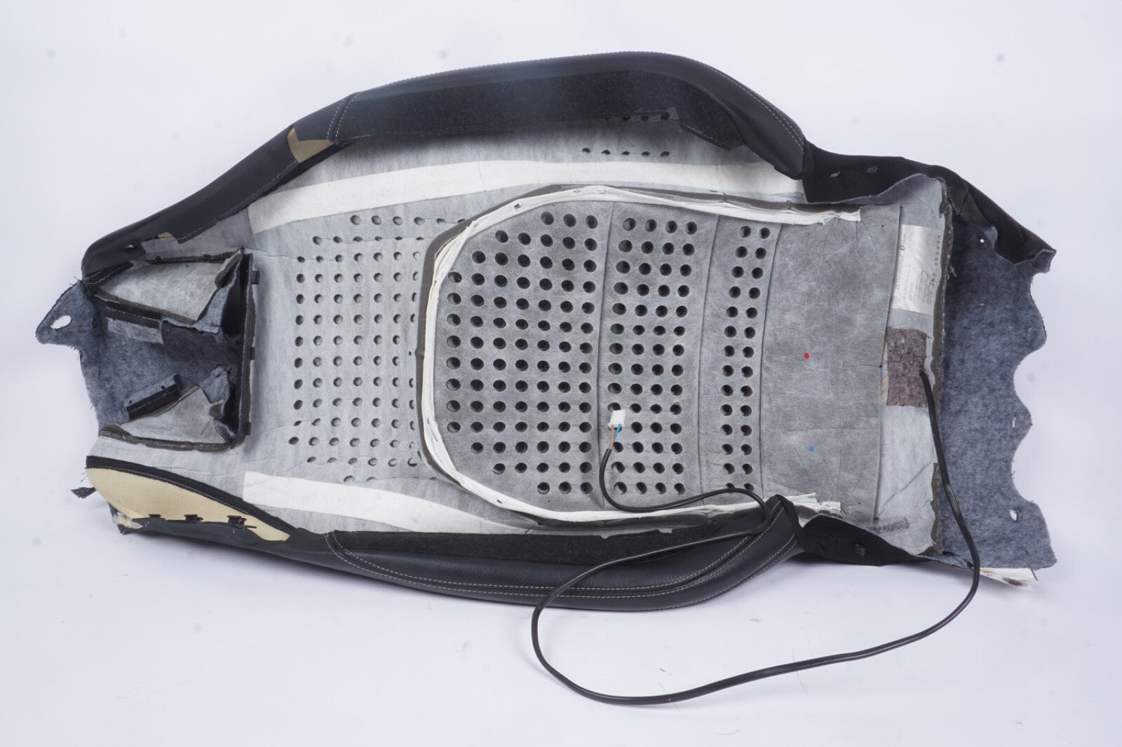 2010-14 MERCEDES E350 W212 COUPE FRONT LEFT DRIVER UPPER SEAT COVER BLACK
