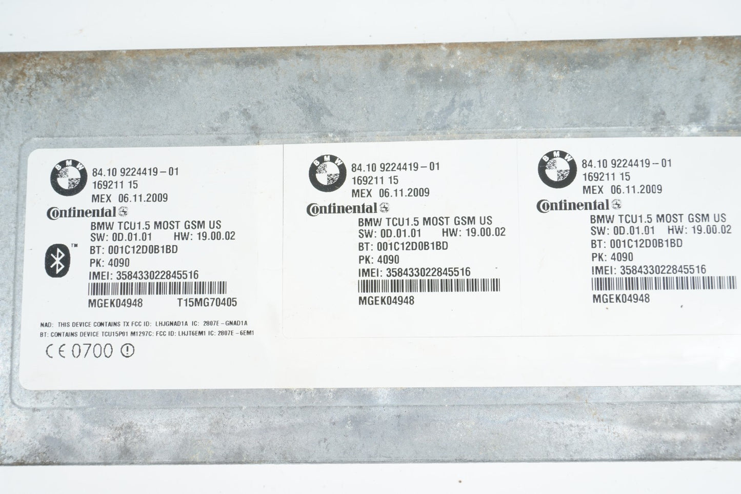 2008 - 2013 BMW X6 COMMUNICATION BLUETOOTH CONTROL MODULE OEM
