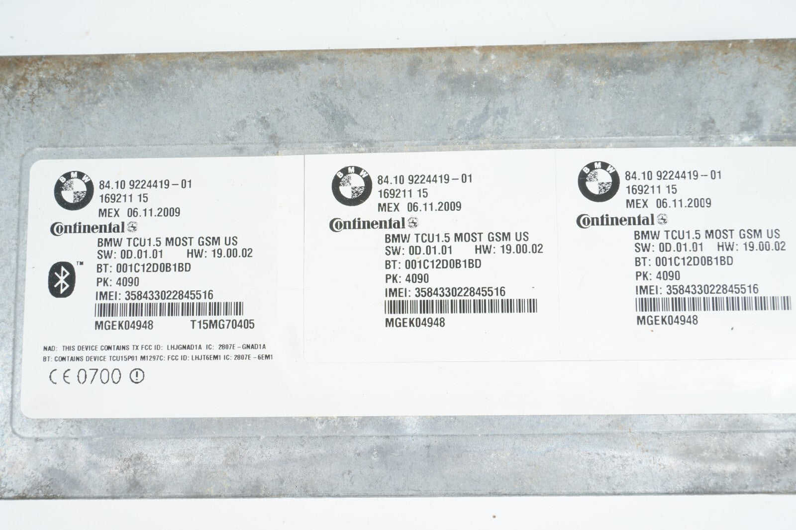 2008 - 2013 BMW X6 COMMUNICATION BLUETOOTH CONTROL MODULE OEM