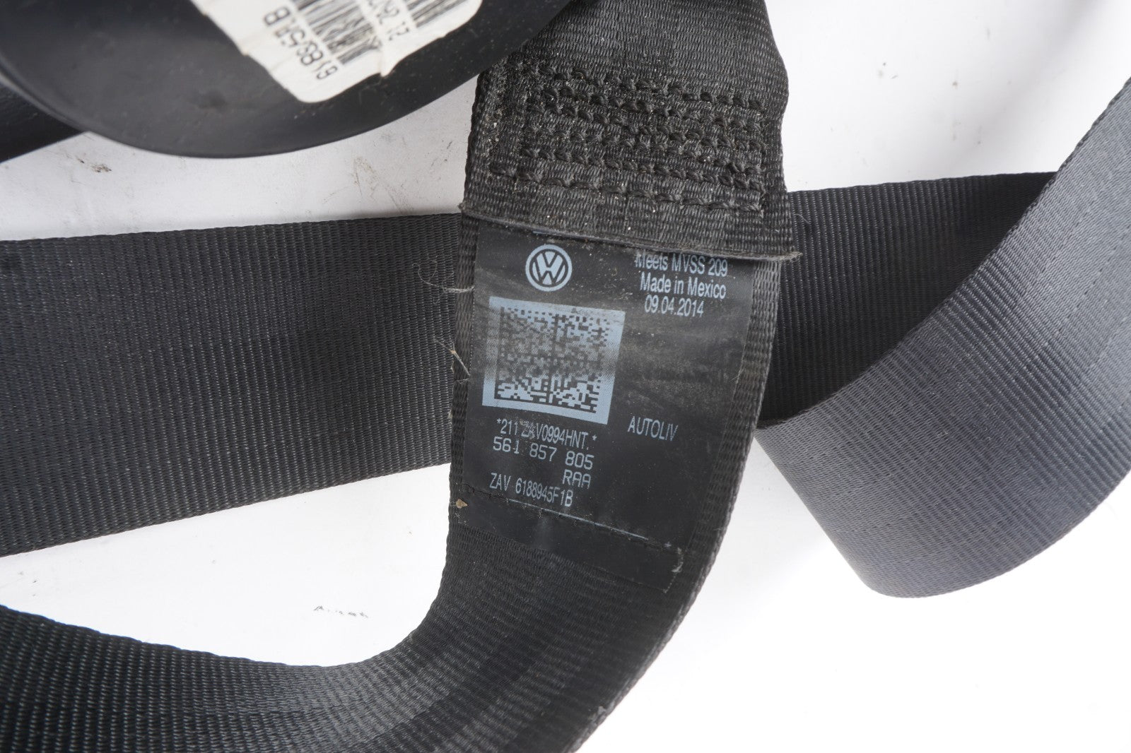2012-2015 Volkswagen Passat Rear Seat Belt Retractor Left Driver Side OEM