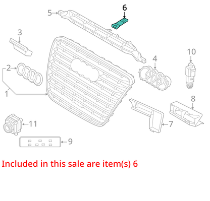 2011 - 2017 AUDI A8L HORN SIGNAL W/ BRACKET SET OF 2 OEM