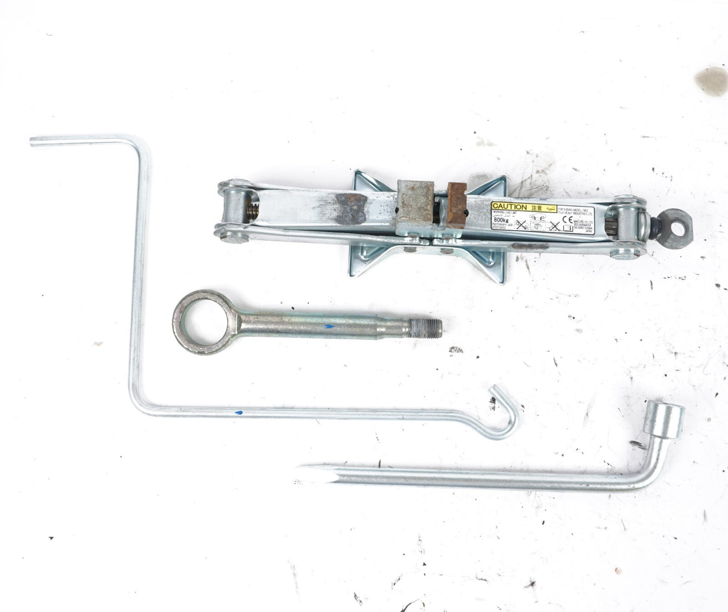2013 - 2020 Subaru BRZ EMERGENCY SPARE TIRE TOOL KIT JACK WRENCH TOW HOOK OEM