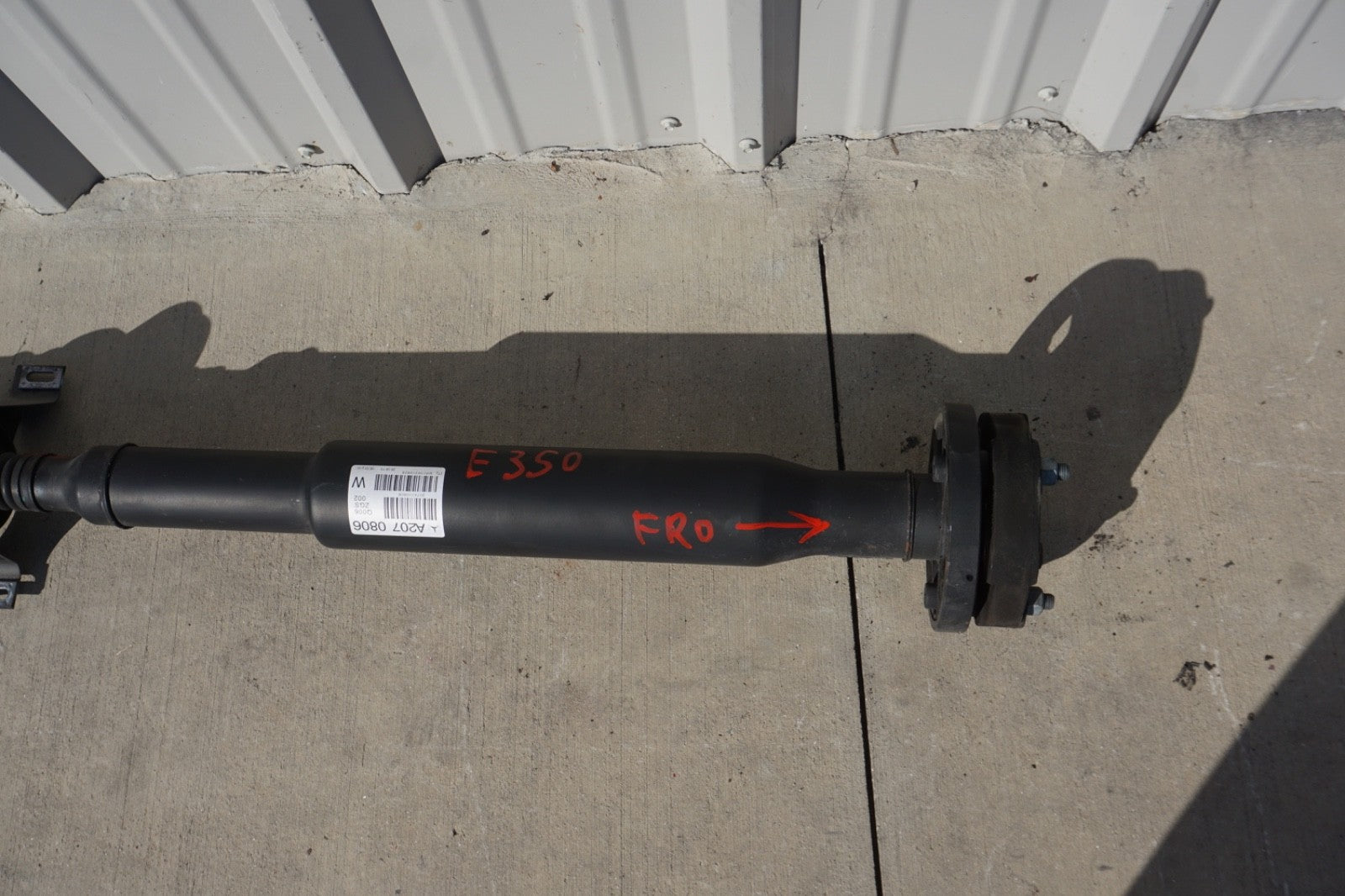 2013 MERCEDES E350 C207 COUPE CONVERTIBLE REAR DRIVE SHAFT LINE RWD 2074100806