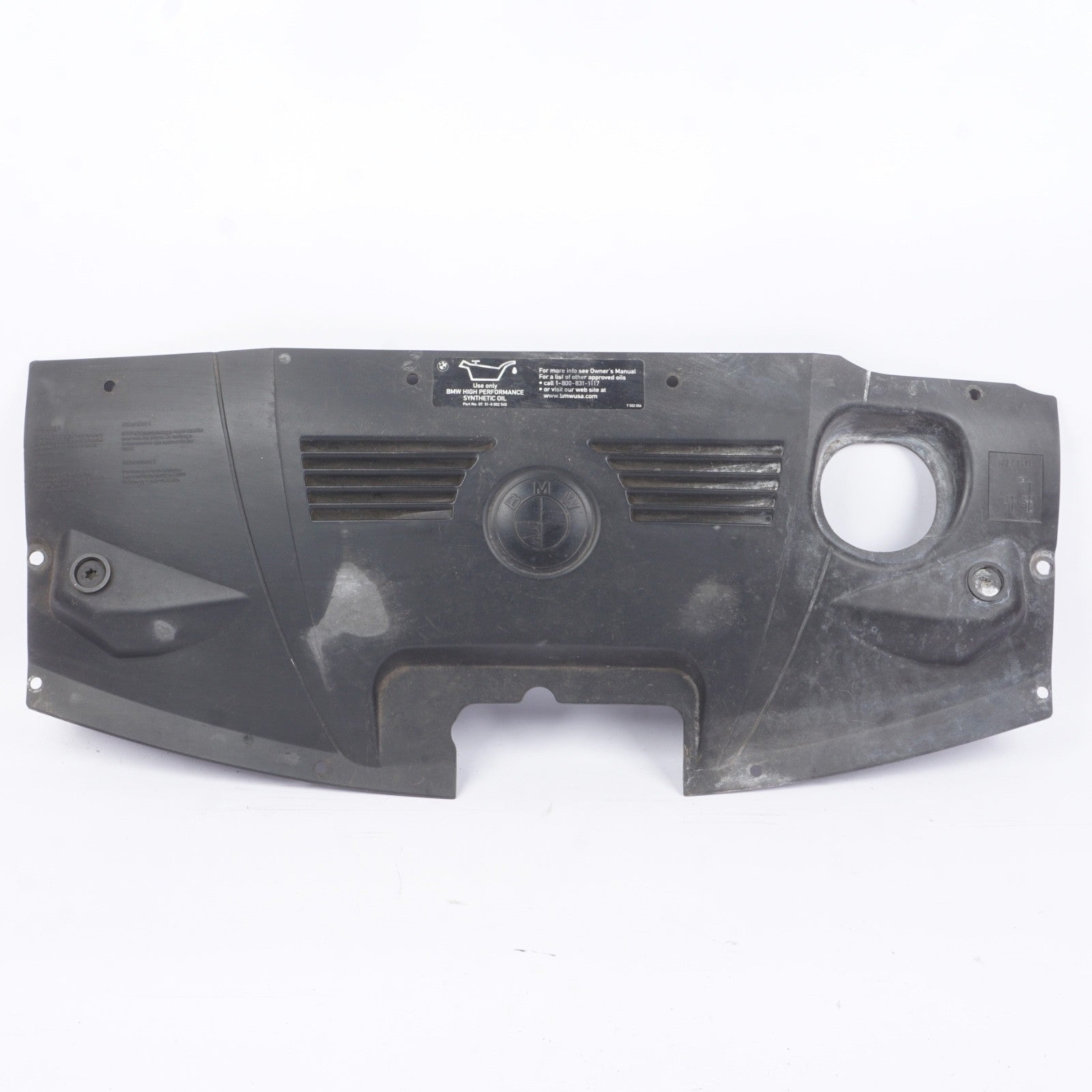 03-08 BMW Z4 E85 E86 Engine Motor Radiator Air Intake Duct Cover 7062811 OEM