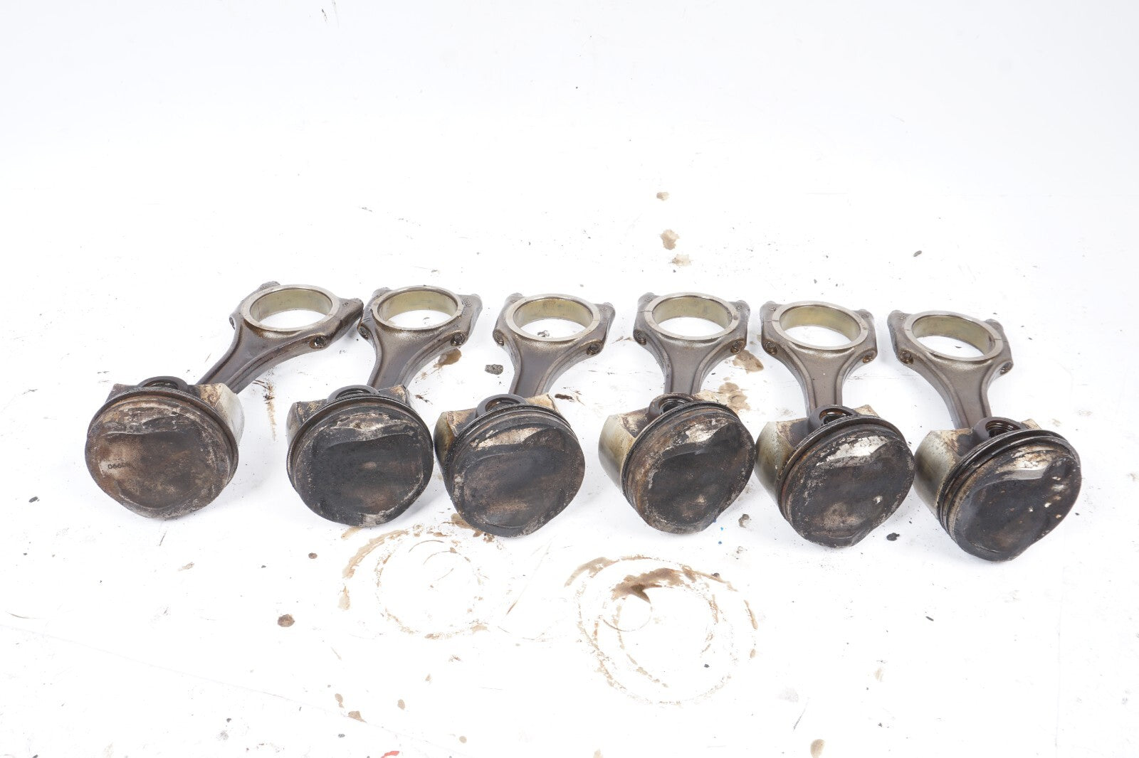 2013 - 2017 Audi A8L A8 3.0L Piston & Connecting Rod Set Of 6 OEM